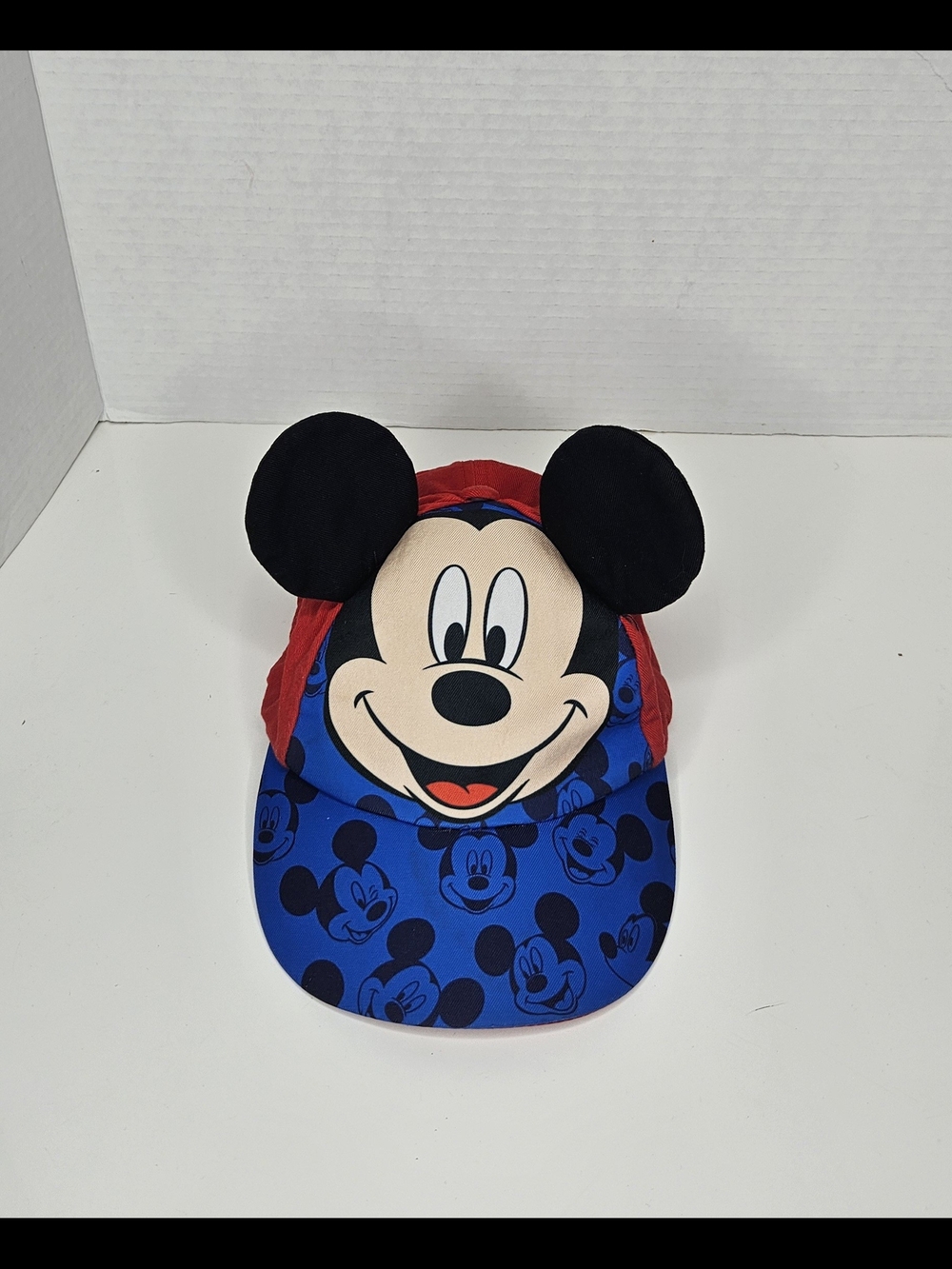 Disney Red & Blue Mickey Mouse Kids Hat with Ears